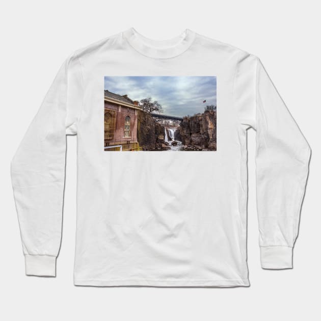 Great Falls of Paterson Long Sleeve T-Shirt by andykazie